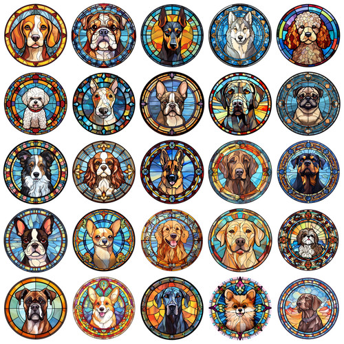 Dog design suncatcher loads - suncatcher,,
