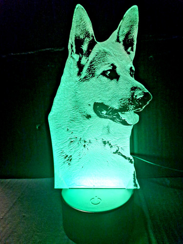 German shepherd led - shepherd, lamp