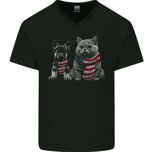 Cat and german shepherd - cat,