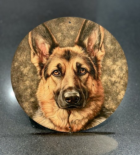 German shepherd dog metal sign - dog,