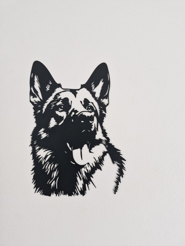 Black metal german shepherd - german,