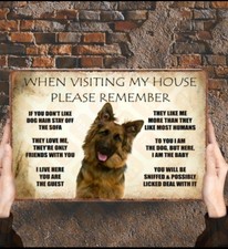 FUNNY METAL GERMAN SHEPHERD