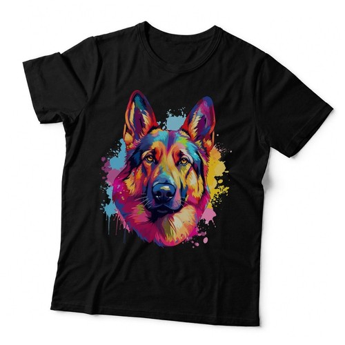 German shepherd colorful - shepherd, dog