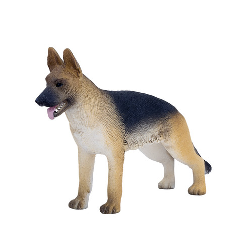 Dog figurine brown black - dog,