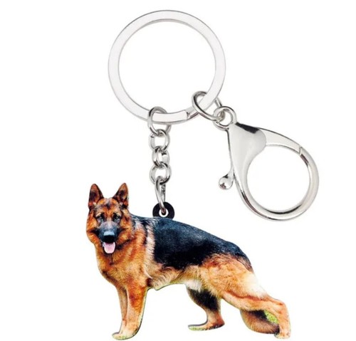 German shepherd dog keyring - german,