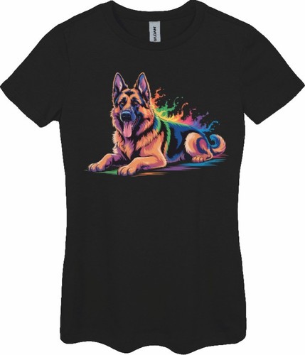 German shepherd splash art - shepherd,