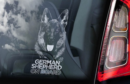 German shepherd car - german, sticker
