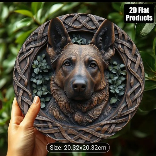 Lovely round metal german - round,