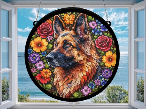 German shepherd dog suncatcher - shepherd,