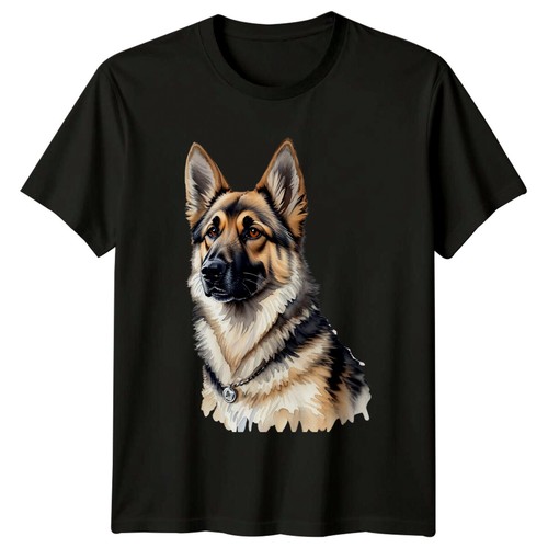 German shepherd dog watercolor - german,