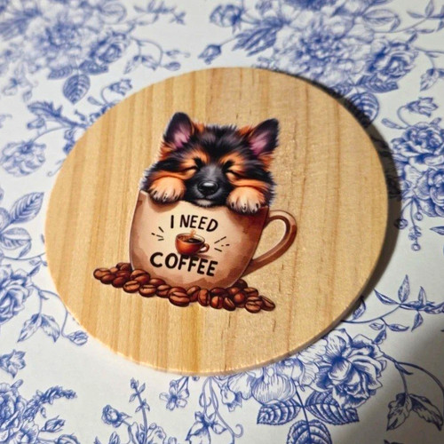 German shepherd coaster i - german,