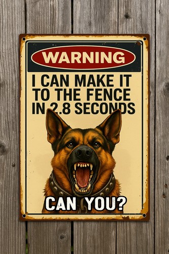 Funny dog warning - warning, –
