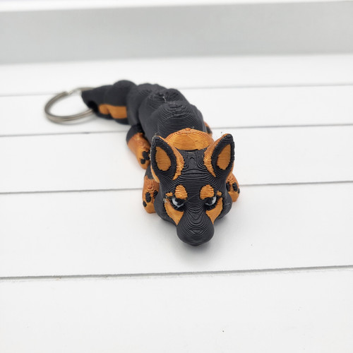 Printed german shepherd dog - 3d,