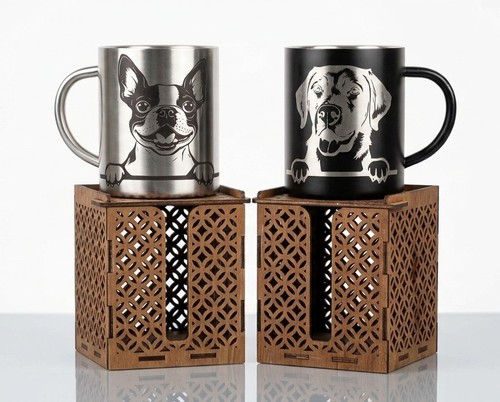 Stainless steel mug - , box