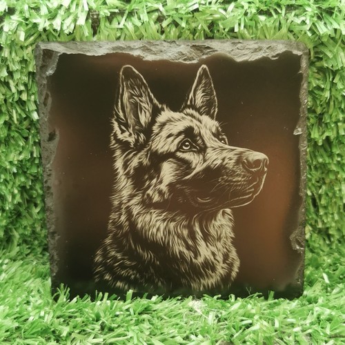 Slate coaster german - slate, coaster/