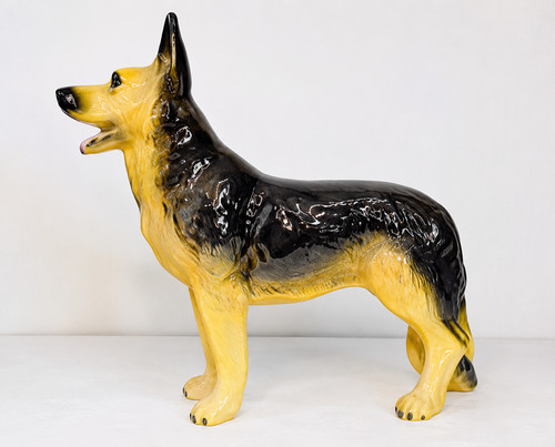 German shepherd dog figurine - german,