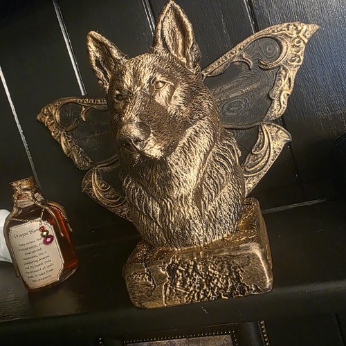 German shepherd bust memorial - shepherd,