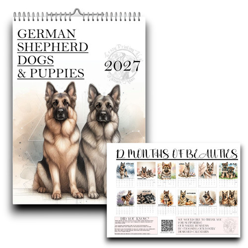 German shepherd calendar - german,
