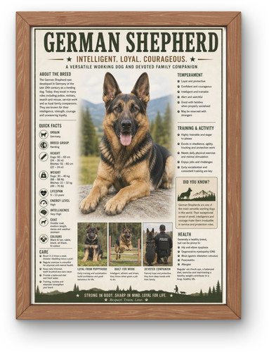 German shepherd dog poster - shepherd,