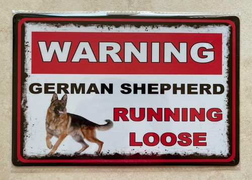 Warning german shepherd - warning,