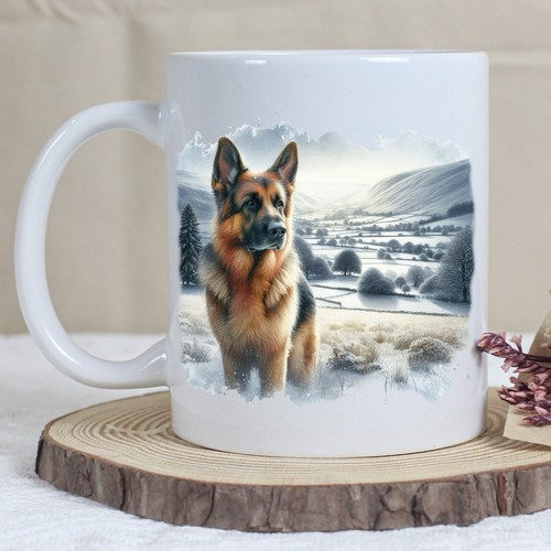 German shepherd dog - shepherd, winter