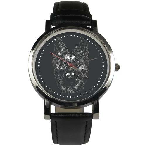 German shepherd wristwatch - german,