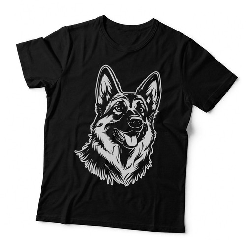 German shepherd minimalist art - german,
