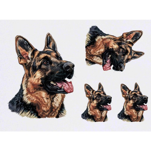 German shepherd - x, 'german