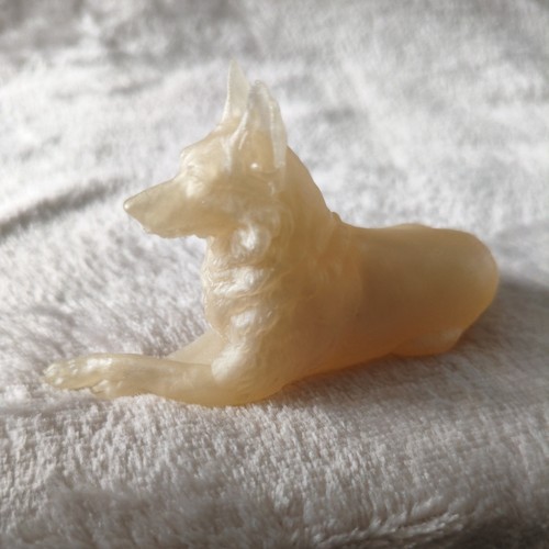 Homemade resin alsatian german - resin,