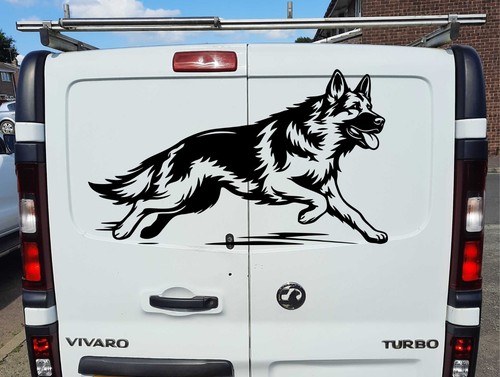 Dog german shepherd car - dog,