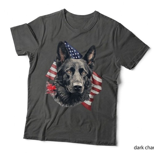 Patriotic german shepherd - german,