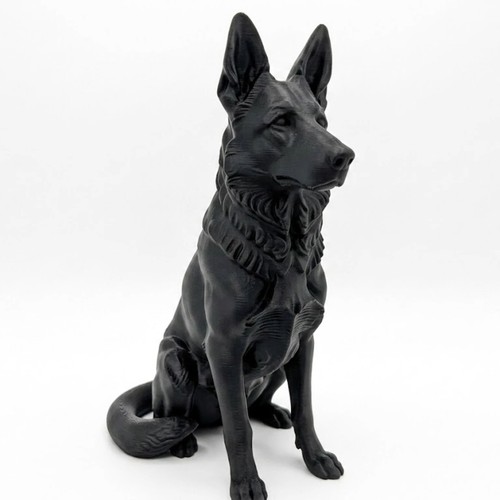German shepherd dog - dog, sculpture