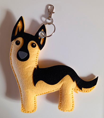 Multi felt german - shepherd, dog