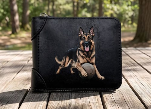 Black wallet with german - black,