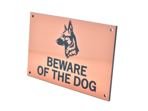 Beware the dog sign plaque - the,
