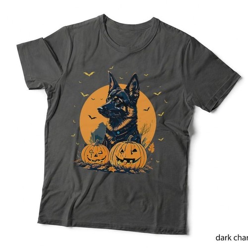 German shepherd halloween - german,