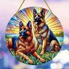Two German Shepherd Alsatian