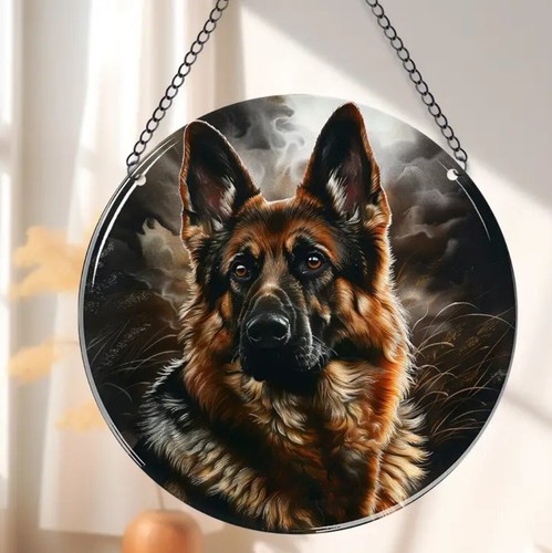 German shepherd wall hanging - german,