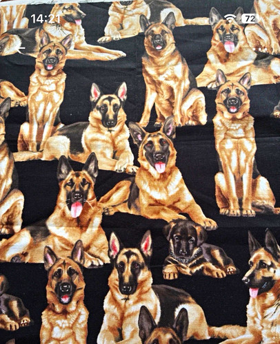 German shepherd printed - german,