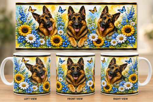 German shepherd mug gift - -, gift-
